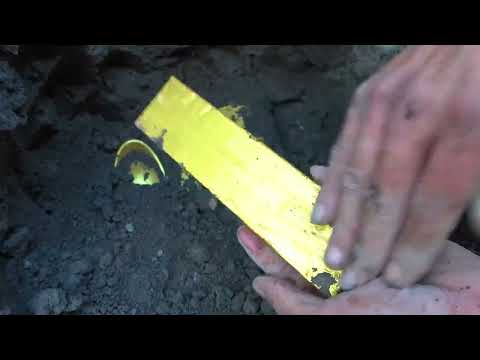 The mysterious treasure buried for many years was found by