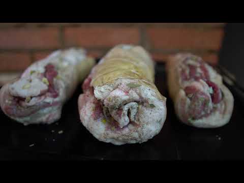We always take this meat roll for planting potatoes ASMR