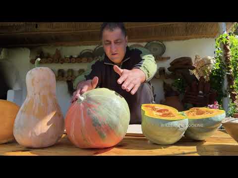 Cooking Pilaf with Fresh Pumpkin Chestnuts