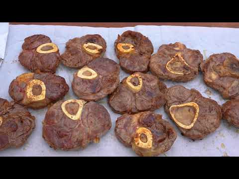 Grilling THE BEST Steaks in Wilderness Over an Open Fire It