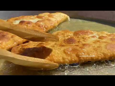 REAL VILLAGE CHEBUREKS COOKED IN NATURE NO ELECTRICITY