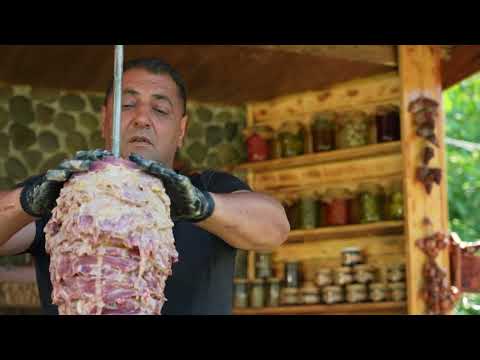1000 A5 Wagyu Doner Kebab Cooked on a Log Fire Grill