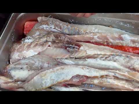 An Attractive And Very Tasty Smoked Roll Of 3 Types Of Fish