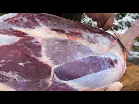 7 HOURS OF ROASTING A HUGE THIGH OF BEEF IN A TANDOOR VERY