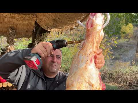 Huge Beef Leg weighing 20 KG Meat Dish For The Whole Village