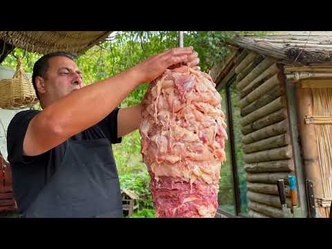 Layered Doner Kebab From Two Types Of Meat At Once Uncle