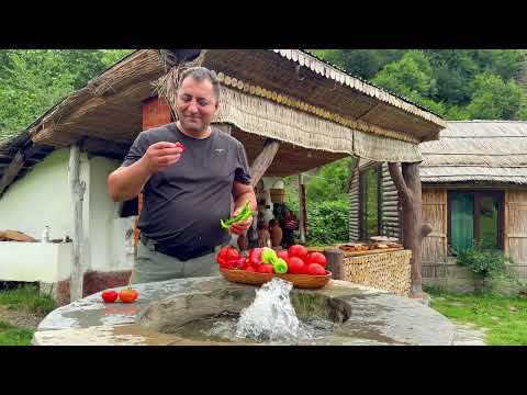 I Cooked a Huge Pizza Underground in the Wild Mountains