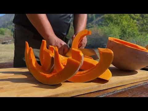 Traditional Pilaf with Pumpkin in a Rustic way A