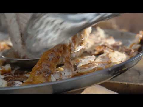 Homemade Grill For A Huge Sturgeon Fish Harsh Winter in the