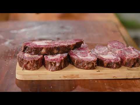 Grilling A5 Wagyu Beef Infused With Coffee And Chocolate