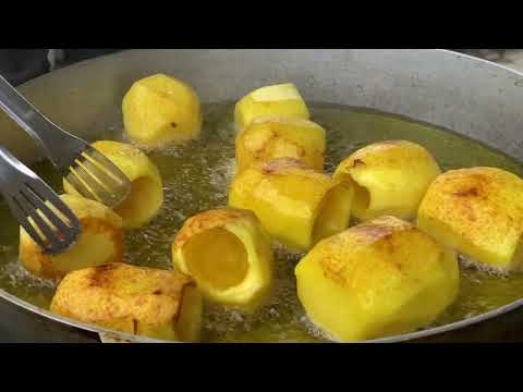 Huge Baked Stuffed Cabbage with Potatoes and Freshly Baked