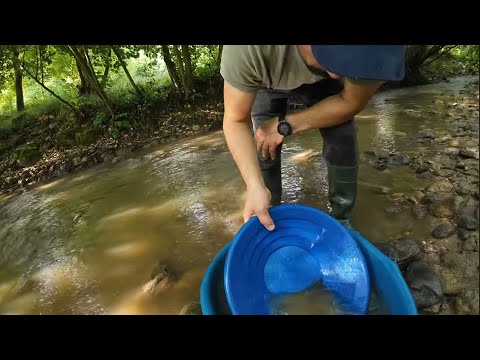 Derede Altın Arama Pan Eleme Yöntemi Gold Hunter