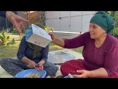 KÖY HAYATI ODUN ATEŞİNDE KUZU ETİ LAHANA SARMASI LEZZET