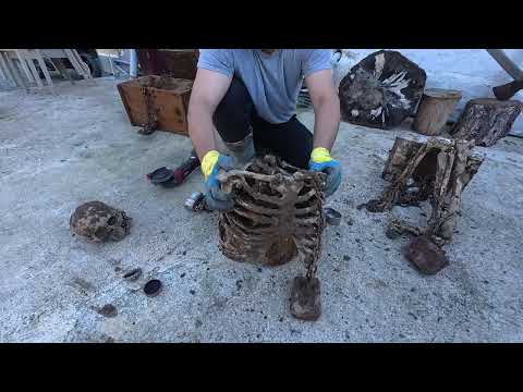 We Found A Locked Treasure Chest In The River! A Skeleton Was Inside