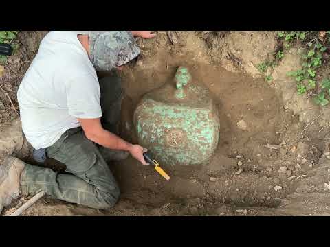 Strange Treasure Hunt We Found a Hidden Underground Vault With a Metal Detector
