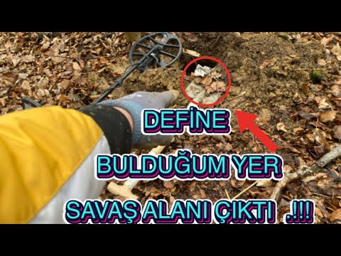DEFİNE BULDUĞUM YER SAVAŞ ALANI ÇIKTI .!!! GİZEMLİ BİR YER BULDUM