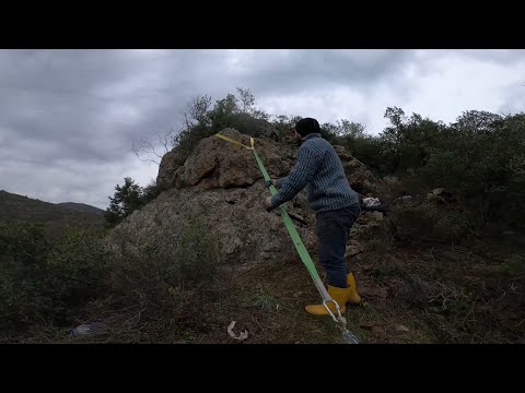 Define Kaya Kasasını Çekerken Halatlar Koptu... Part 1.. Treasure Hunter